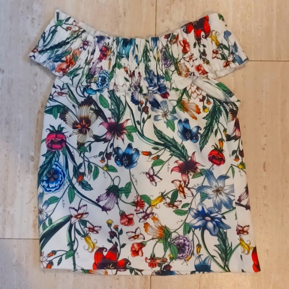 Zara Trafaluc Flower Print Tank Blouse